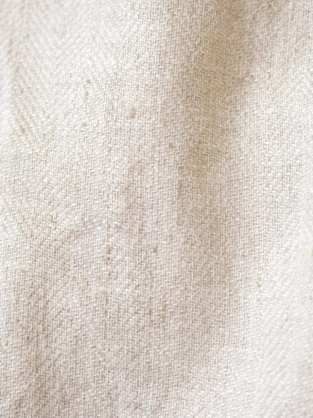 H&M Linen Blend Double Breasted Blazer Men's XL Beige Oversized Boxy Jacket